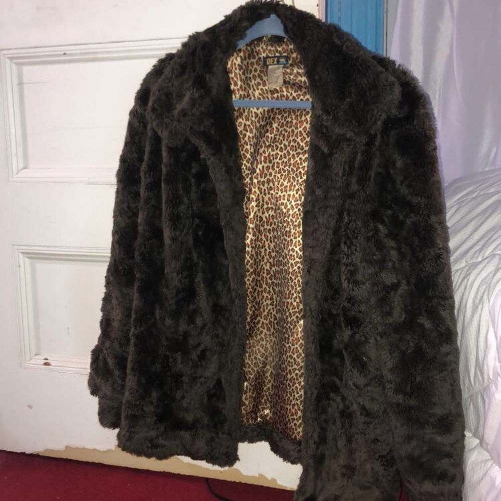 Brown Faux Fur Coat